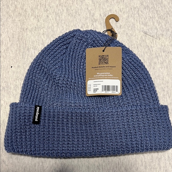 Patagonia Textured Knit Blue Hat - Picture 2 of 3